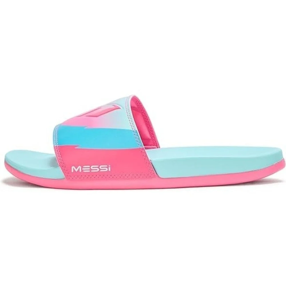 adidas Adilette Comfort Messi Slides Aqua/Pink Men's Size‎ 13 New